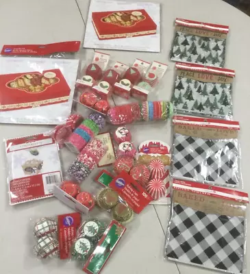 Celebrate Treat Bags Wilton Box Kits & LOTS Of Paper Mini Holiday Cups-NEW • $18