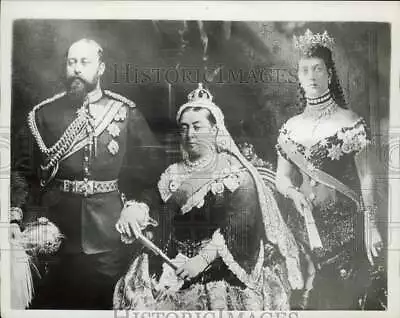 Press Photo Queen Alexandra Queen Victoria And King Edward VII Of England • $19.99