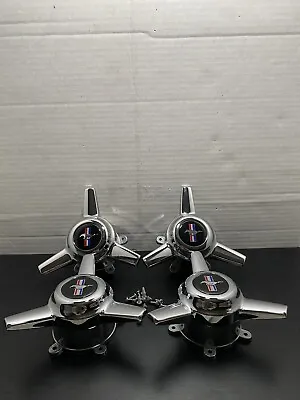 $85.99 • Buy (4) Spinner Center Caps 5 Lug U.s Mags, E.t And American Racing Wheels,2 1/8,bpm