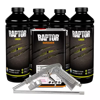 U-POL 821G Raptor Tintable Truck Bed Spray-On Liner Kit 821 With Gun (4 Liter) • $159.99