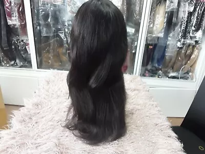 16  BRAZILIAN 13X6 DEEPER PART GLUELESS LACE FRONT WIG STRAIGHT 150% DENSITY 1b# • £139