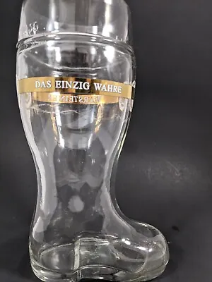 Warsteiner 1 Liter German Glass Beer Boot Mug Stein “Das Boot” War Steiner • £28.90