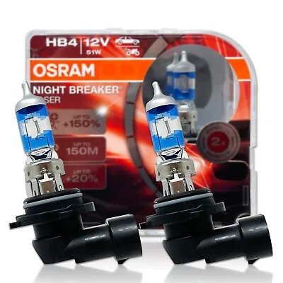 Osram HB4 9006 Night Breaker Laser Headlight Halogen Bulbs | 9006NL | Pack Of 2 • $36.99