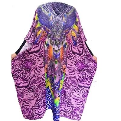 $40 • Buy Animal Print Free Size Caftan Beautiful Long Kaftan Dress 14,16,18,20,22