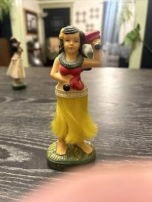 Vtg Aston Hotel HAWAII Hula Girl Nodder Bobble Ceramic Figurine 6  • $25