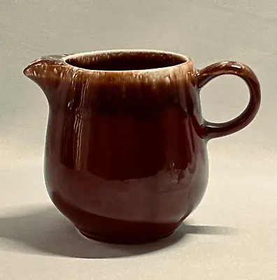 McCoy Brown Drip Glaze Creamer Vintage Farmhouse Pottery Small Pitcher 7020 USA • $16.75