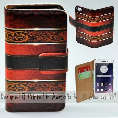 For OPPO Series - Vintage Damask Theme Print Wallet Mobile Phone Case Cover  • $13.98