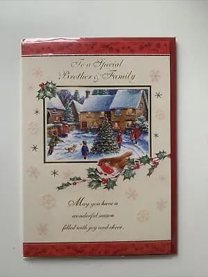 Brother And Family Christmas Card  • £1.99