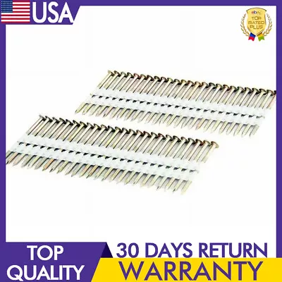 Galvanized Ring Shank Framing Nails Indoor Outdoor Full Round Head 2000 Pack New • $58.62