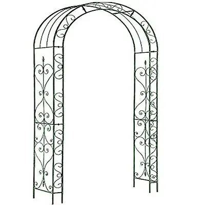 £59.99 • Buy Metal Wooden Garden Arch Rose Archway Pergola Arbour Climbing Plants Trellis