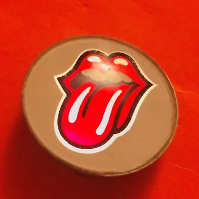 THE ROLLING STONES Band Pin Vintage 70s Reflective Pinback Button Badge 1970s • $16.79