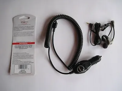 Verizon LG18PINVPC1 Auto Car Charger W 18-Pin Connector For LG Devices & Ear Bud • $8.50