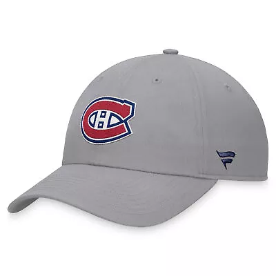 Men's Fanatics Branded Gray Montreal Canadiens Extra Time Adjustable Hat • $24.99