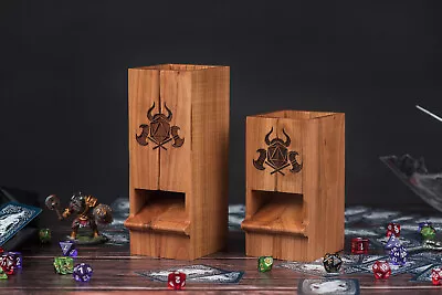 Set Dice Tower Dice Tray / Magnetic Dice Tower /Dungeons And Dragons Box/ DnD • $199