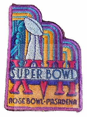 Super Bowl XVII Patch NFL Vintage Washington Redskins Miami Dolphins Rose Bowl • $9.99