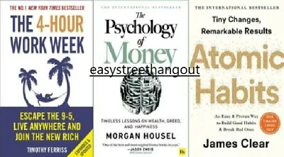 Psychology Of Money + 4 Hour Work Week + Atomic Habits ( Combo Set Of 3 Books ) • $47.30