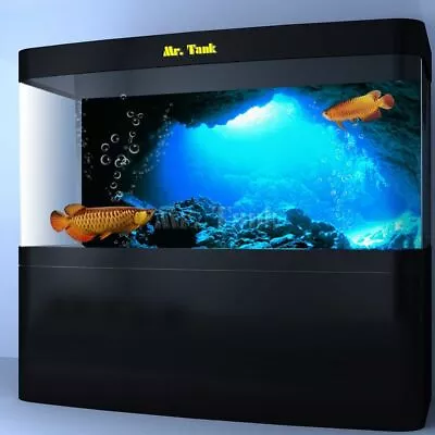 $67.63 • Buy 3D Effect Underwater Sunlights Rays Cave Aquarium Background Fish Tank Backdrops