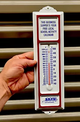 LQQK!!  *GORGEOUS & BRAND NEW !* VINTAGE Metal Thermometer ~ ROCK Advertising • $26.88