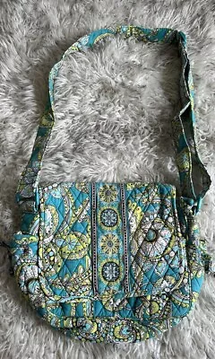 Vera Bradley Shoulder Bag Hand Bag Peacock Blue Green Turquoise • $8