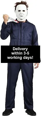 Michael Myers Halloween Deluxe Costume For Men - Includes Jumpsuit Mask XL • $38.99