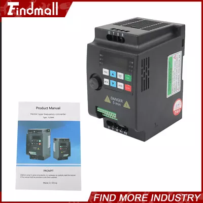 2.2KW VFD 220V 3HP 1 To 3 Phase Variable Frequency Drive Inverter New • $85.77