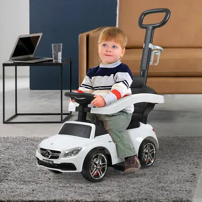 Mercedes Benz Licensed Kids Ride On Push Car 3 In 1 Riding Push Car Stroller Toy • $69.99