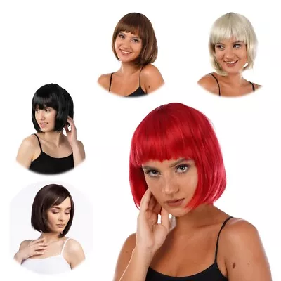 Short Bob Wig Diva Flapper Fancy Dress Party Ladies 5 Designs Stylex Party Fun • £11.99