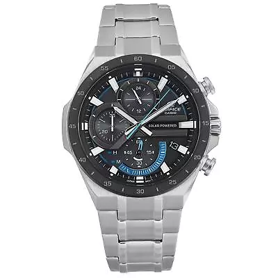 Casio Edifice Steel 44mm Chronograph Black Dial Mens Quartz Watch EQS920DB-1B • $99