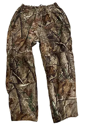 Cabela’s Dry Plus Camo Pants 3XL Men’s Hunting Snap Zip Legs *flaw* Vintage • $47.40