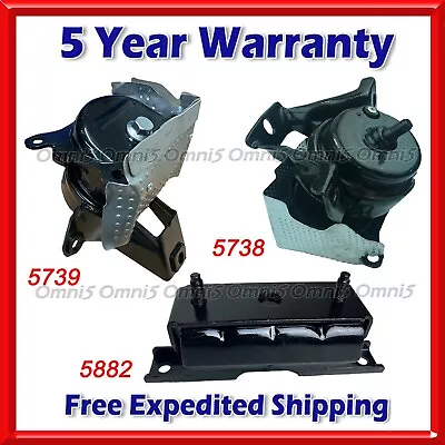 N816 Fits 2015-20 GMC Yukon 5.3L 4WD 6 Speed AUTO Motor & Transmission Mount 3pc • $124.36