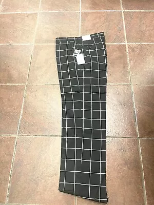 NEW Mens Regular Classic Fit Plaid Casual Dress Pants Full Cut Multi Color USA • $59.99