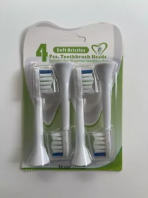 4x DIAMOND CLEAN Philips Sonicare Toothbrush Compatible Brush Heads + Covers AU • $13.80