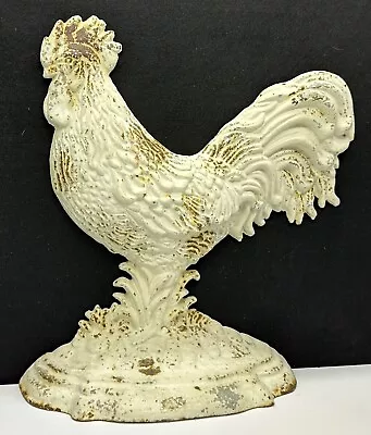 Vintage Cast Iron Rooster Decor Door Stop 12x10” • $25.99