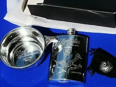 £12.99 • Buy LAKE NONA GOLF & COUNTRY CLUB Sheffield Pewter Hip Flask Golf Ball Funnel