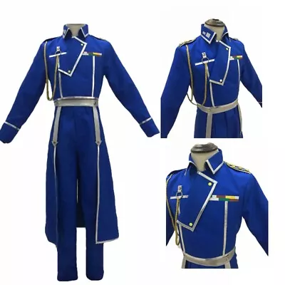 Fullmetal Alchemist Cosplay Roy Mustang Elric Full Set Custom Made • $59.99