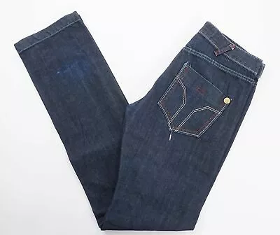 Miss Sixty Women's Jeans Walker W28 L36 28/36 Blue Dark Blue Denim Straight A510 • £51.31