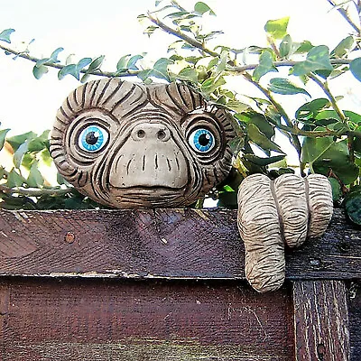 £12.96 • Buy ET Alien Face Finger Garden Ornament Resin Statue Wall Tree Home Creative Decor
