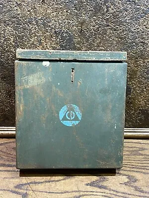 Vintage 1950s Civil Defense CD Wood  First Aid Metal Box W Contents DISASTER KIT • $54.99