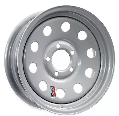 Trailer Rim Wheel 15 X 6 In. 15x6 5 Lug Hole Bolt Wheel Silver Modular Design • $77.97