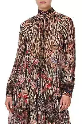 Camilla Franks Kaftans Silk Xxl Liv A Little Raglan Button Up Shirt Nwt • $279.99