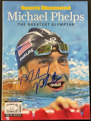 MICHAEL PHELPS Signed Autographed C.E. Sports Illustrated Magazine JSA AH77436 • $399.50