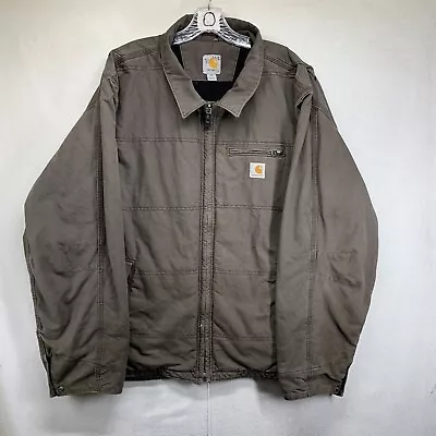 Carhartt Mens Quick Duck Canvas Jacket - Mens Size XL - Thinsulate 3M Coat • $49.99