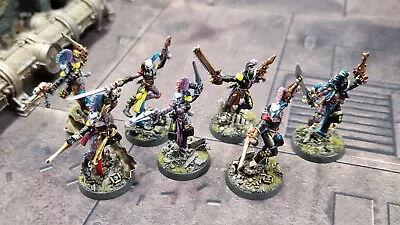 Harlequins Troupe 7 Models (Metal OOP) Warhammer 40K Pro Painted • £175