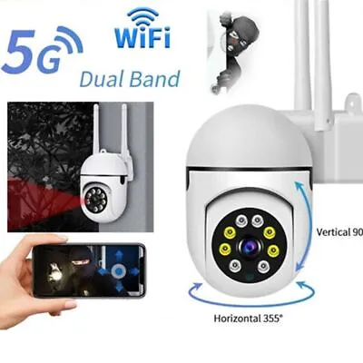 £18.82 • Buy 5G 1080P WIFI IP Camera Wireless CCTV HD PTZ Smart Home Security IR Cam Outdoor-