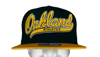 Vintage New Era MLB Oakland Athletics Wordmark Snapback Hat Read Description • $29.99