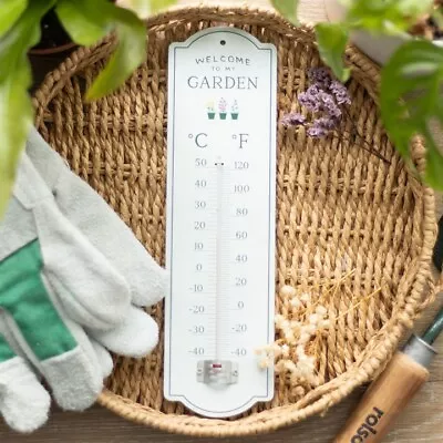 Welcome To My Garden Wall Thermometer • £11.99