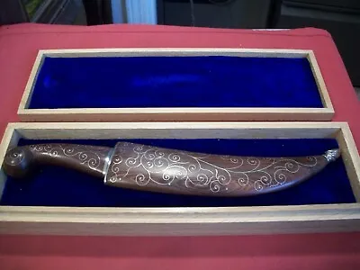 Custom Made Magnificent Jambiya Damascus Knife Bill Moran Design Signed Horse? • $2000