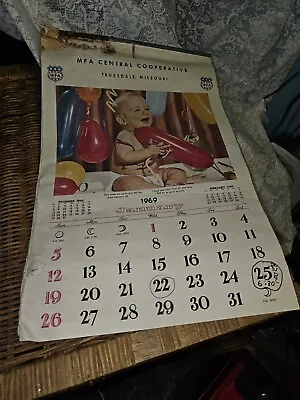 Vintage 1969 Calendar MFA Cooperative Truesdale MO • $6.90