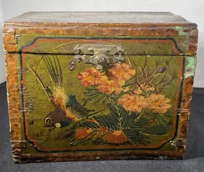 Fortnum & Mason Vintage Antique Wooden Tea Caddy Box Empty Hinged • $8.50