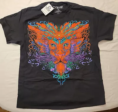 Brand New Liquid Blue  Trippy Lion  Graphic T-shirt Size XL • $16.50